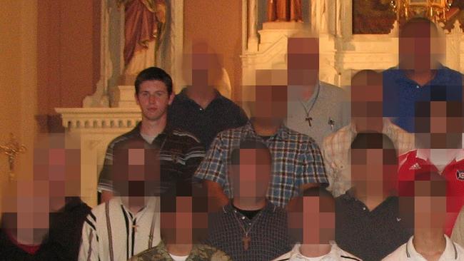 Duncan Robert Cromb, pictured unblurred at the 2008 North American-Pacific Capuchin Conference, is a former Franciscan friar charged with being one of the leaders of SA's neo-nazi group.