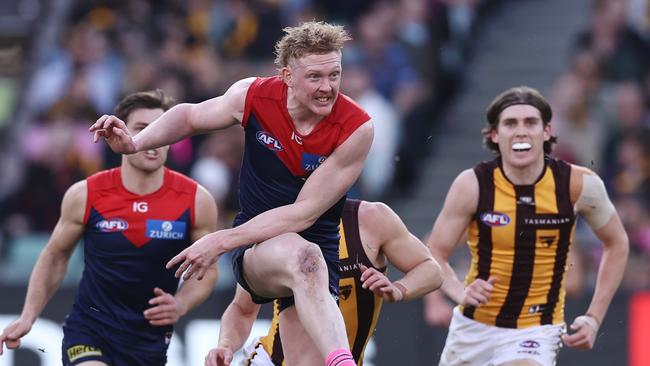 Goodwin says Clayton Oliver has been asked to meet Melbourne’s standards but the Demons never considered trading the star midfielder. Picture: Michael Klein.