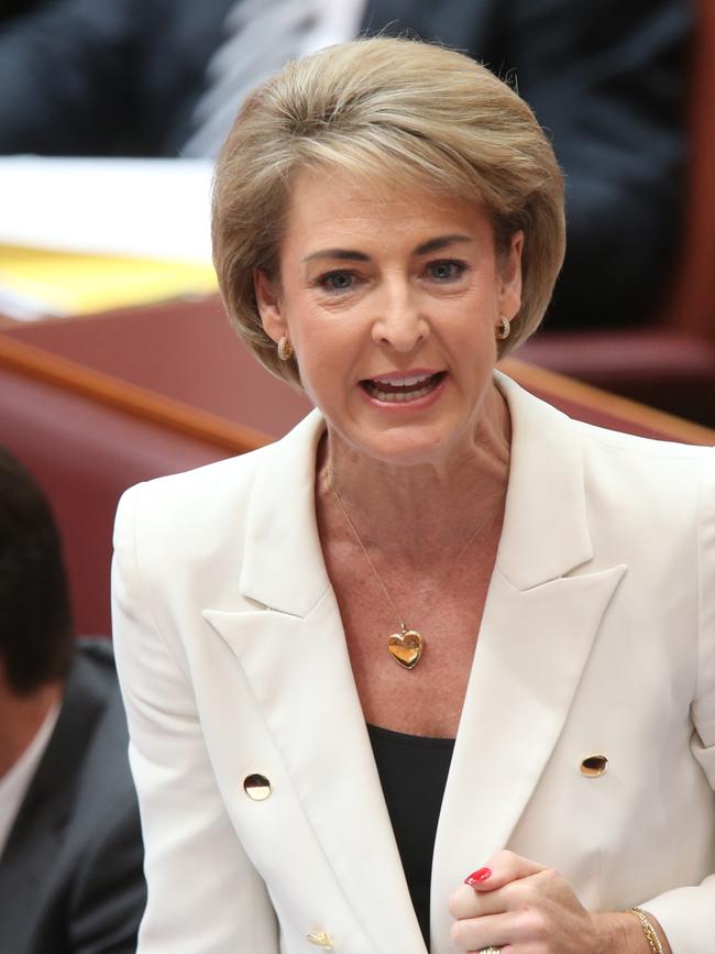 Minister for Women, Senator Michaelia Cash, took to Twitter to voice her opinion. Picture: Kym Smith