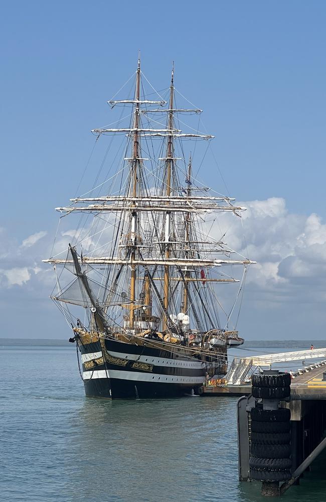 Amerigo Vespucci has pulled into Darwin.