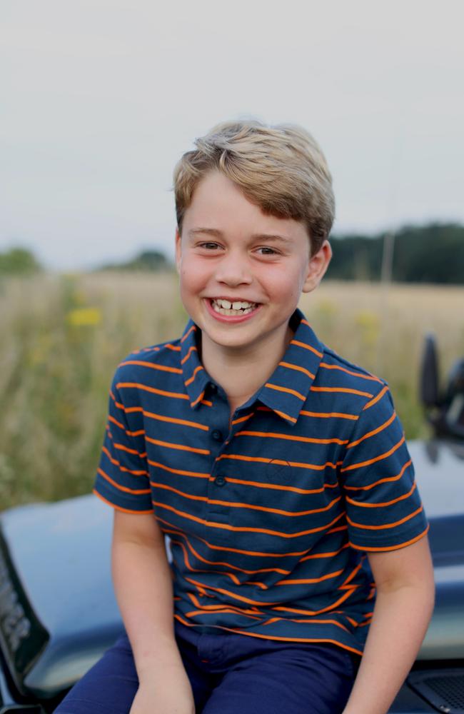 A new portrait of Prince George, to mark his eighth birthday, taken by his mother, the Duchess of Cambridge, in Norfolk. Picture: The Duchess of Cambridge