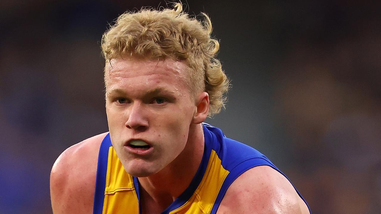 West Coast youngster Reuben Ginbey impressed during his debut season. Picture: Paul Kane/Getty Images