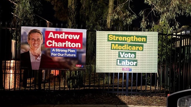 Labor MP Andrew Charlton has a 3.7% margin over the challenger Katie Mullens.