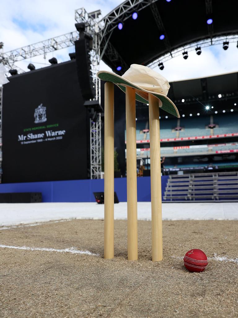 State Memorial Service for Shane Warne at the MCG. Picture: Mark Stewart