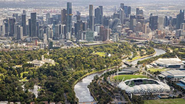 Melbourne’s population soared by nearly 20 per cent, from 2011 to 2021. Picture: Jason Edwards