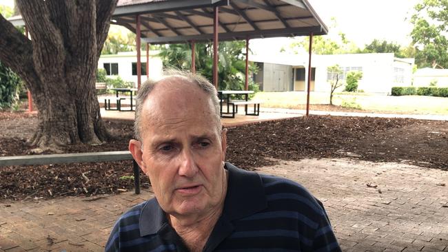 Logan resident Ken Thomas said it would be a mistake to build a sewage treatment plant on flood plains at Carbrook on the Logan River after the site was flooded for eight days last week. PHOTOS: JUDITH KERR