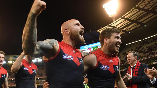 The emotions were very different last night for Nathan Jones and Jack Viney.