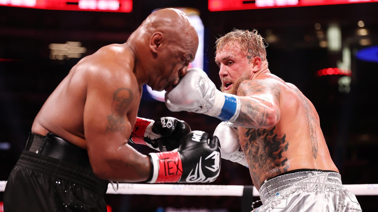 Mike Tyson fought like a 58-year-old man. Photo by Al Bello/Getty Images for Netflix.