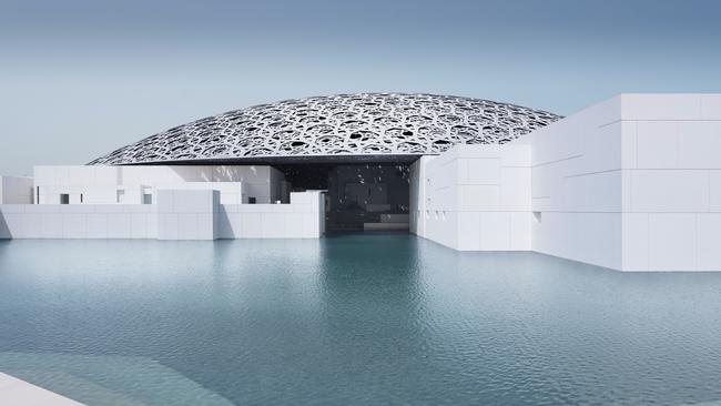 The exterior of the Louvre Abu Dhabi’s exterior. Less than two months of opening, some fear the French are losing control. Picture:Louvre Abu Dhabi/Mohamed Somji