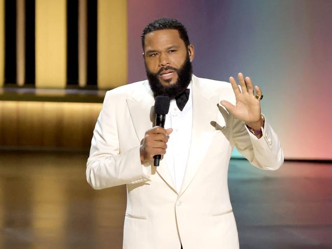 Emmy host Anthony Anderson’s performance was widely-praised after stand-up comedian Jo Koy flopped as Golden Globes host. Picture: AFP