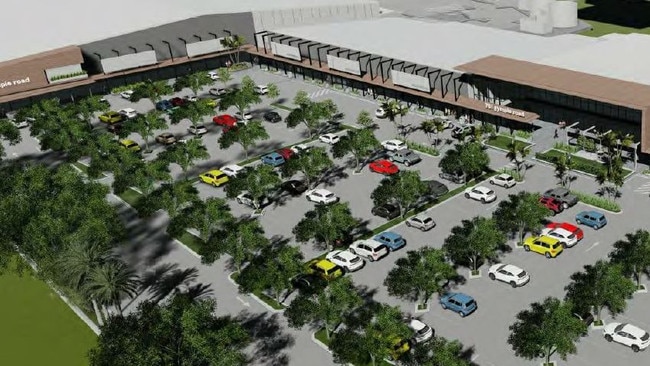 Artist rendering of proposed new shopping precinct in Lawnton.