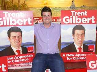 THREE'S COMPANY: ALP candidate for Clarence Trent Gilbert launched his campaign for the 2019 NSW Election in the Yamba Memorial RSL Hall on Sunday. Picture: Tim Howard