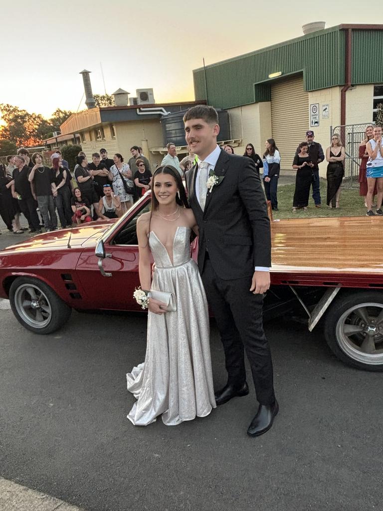 The students of Nanango State High School celebrating their formal.