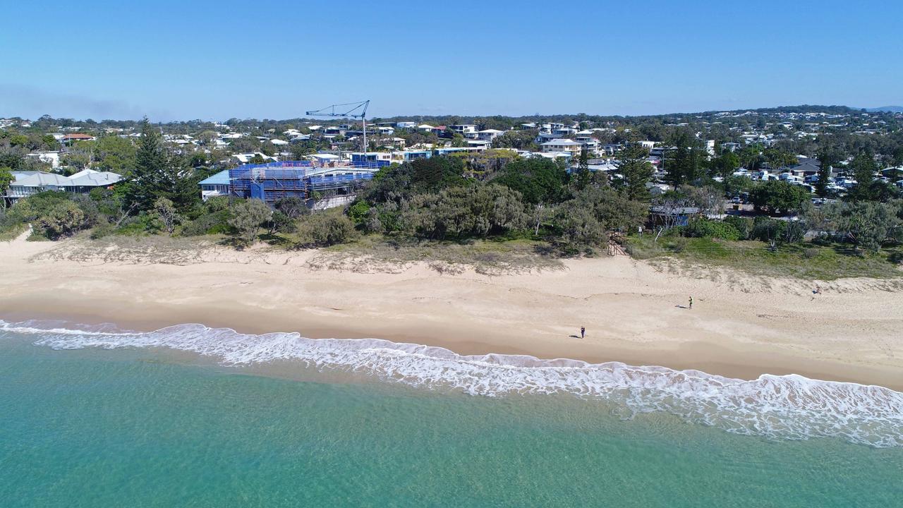 Dicky Beach residents have speculated who the mystery owner of a controversial beachside mansion is. Picture: Patrick Woods.