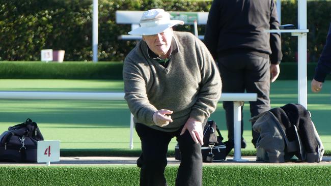 Orrett in action on his 90th birthday. Picture: Greg Danvers