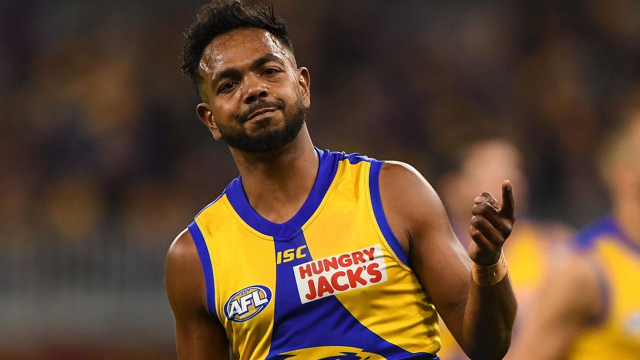 Willie Rioli’s emotional apology will not save him from months in football limbo. Picture: Getty Images