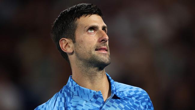 Serbia's Novak Djokovic answered nature’s call. Picture: Getty