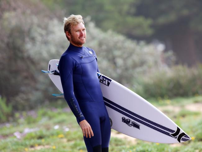 Adrian Buchan at home on Avoca Beach. He is competing for Avoca. Picture: Sue Graham