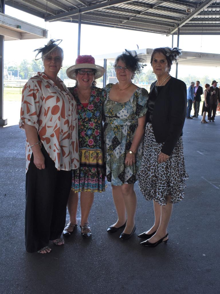 Tony Nicholls, Linda Reynolds, Ruth Tully and Glenda McPhee at the 2023 Rockhampton Girls Grammar 21st Race Day.