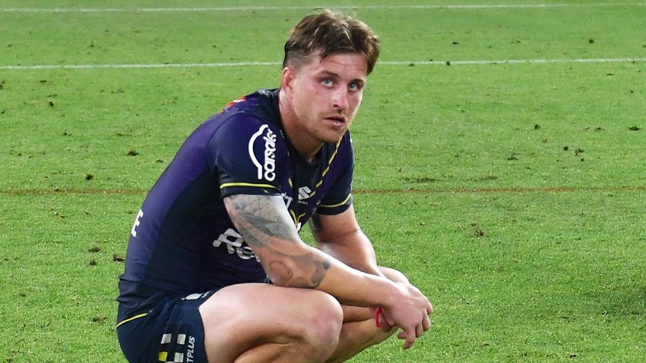 Cameron Munster is reportedly on his way out of the Melbourne Storm’s leadership group. Picture: Bradley Kanaris/Getty Images