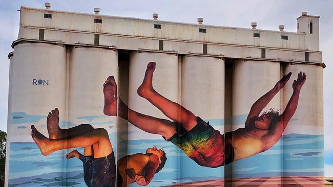 Tumby Bay silos, part of the Australian Silo Art Trail. Picture: Annette Green