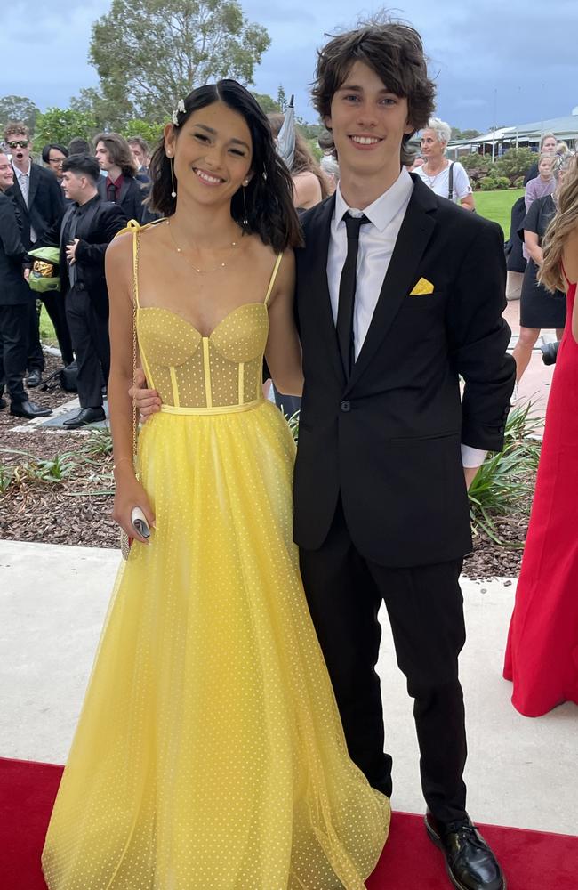 Shakyla and Sebastian at the 2023 Mountain Creek State High formal.