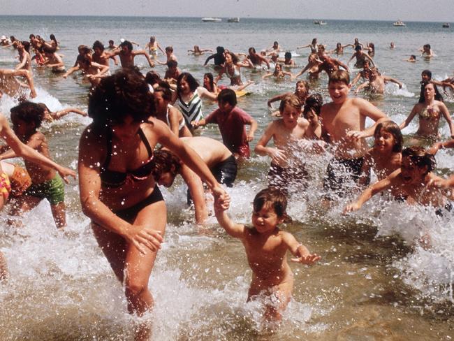 Scene from 1975 Steven Spielberg movie Jaws