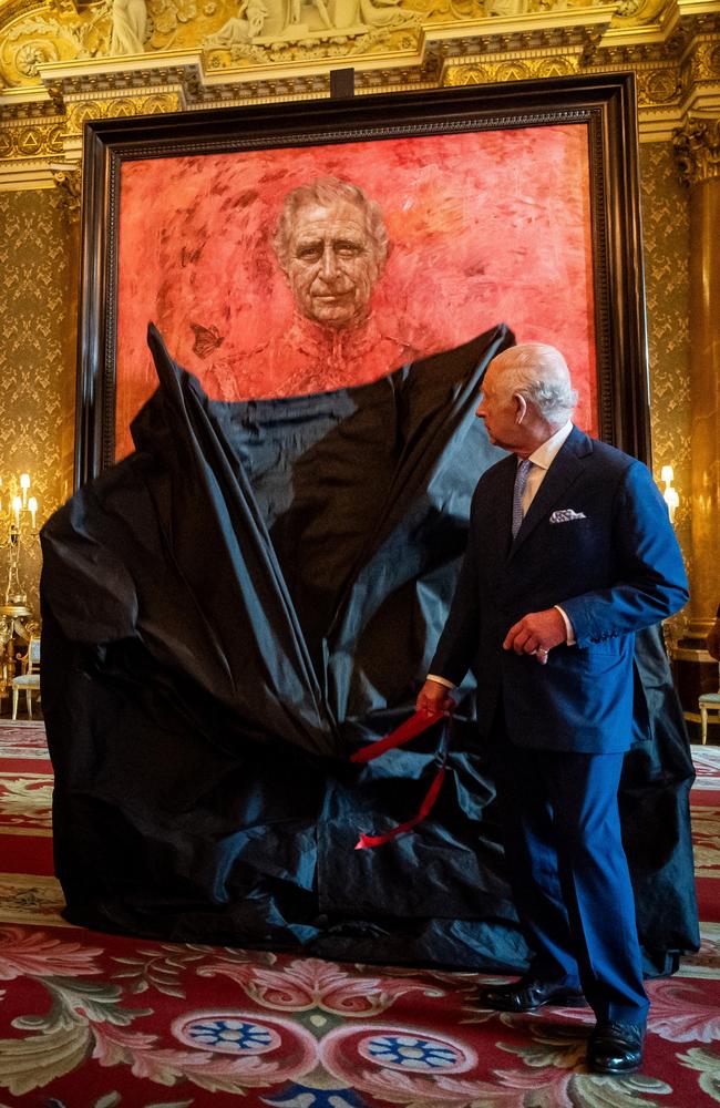 Well... it sure scored points for originality. This portrait of King Charles by Jonathan Yeo, commissioned in 2020, was unveiled in Buckingham Palace in May - and let’s just say it sparked some incredibly funny reactions online. Picture: Aaron Chown-WPA Pool/Getty Images