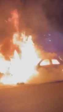 Suspected getaway car torched after man shot dead