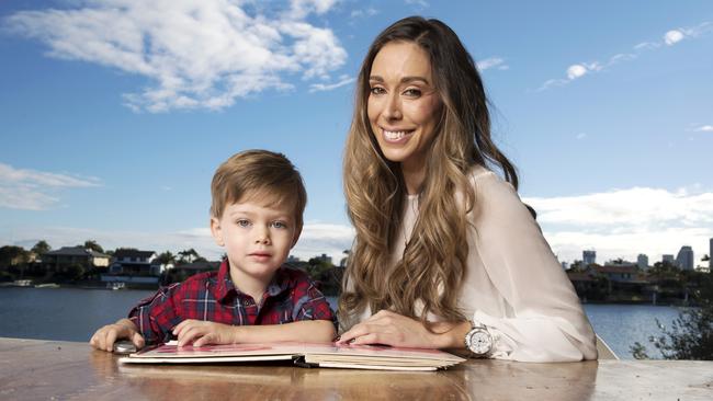 The Gold Coast’s Haley Hughes is weighing up which school will best suit her son Harry. Picture: Nigel Hallett