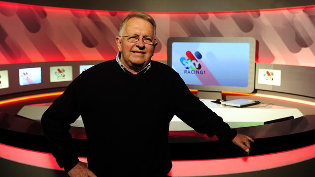 Sky Racing's Graham McNeice at Sky's Frenchs Forest studios.