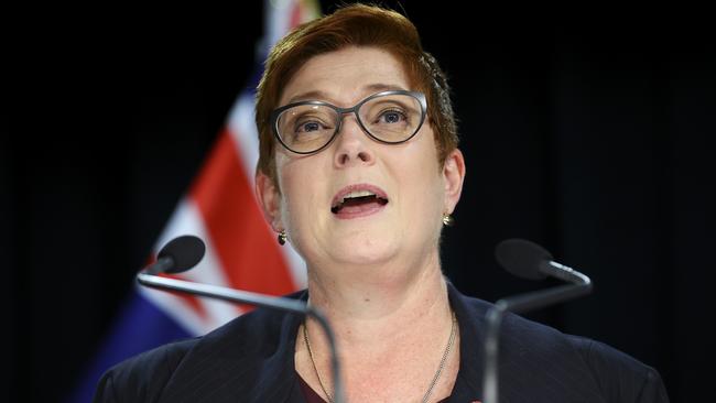 Marise Payne says Australia will work with ‘indispensable’ international partners to show ‘the demonstrable improvements’ that democratic values could deliver to people’s lives. Picture: Getty Images