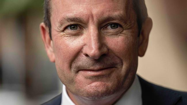 SYDNEY, AUSTRALIA - NewsWire Photos March 7, 2021: Western Australia Premier Mark McGowan speaking to media outside the Federal Court, Sydney. Picture: NCA NewsWire / James Gourley