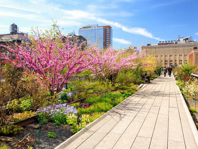 The High Line in New York City also provided inspiration for the design.