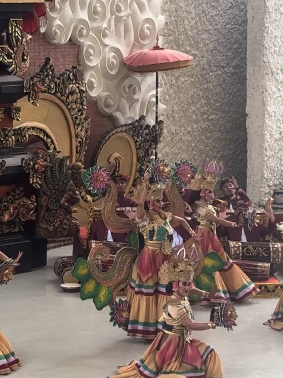 Traditional dancer at GWK Cultural Park, Bali. Photo: Sian Jeffries