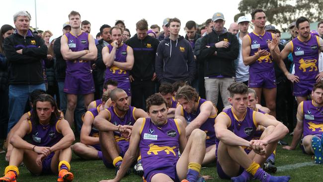 After going so close, it was heartbreak for Collegians  Picture: Hamish Blair