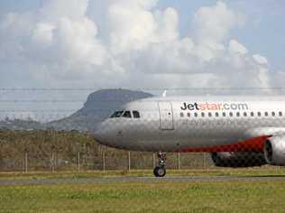 Jetstar flight about to take off at Sunshine Coast Airport. Picture: Erle Levey