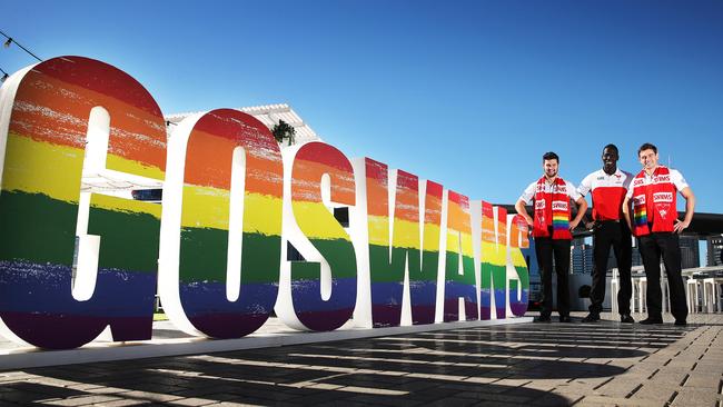 The Swans launch their Diversity Action Plan ahead of Pride Round. Photo: Phil Hillyard