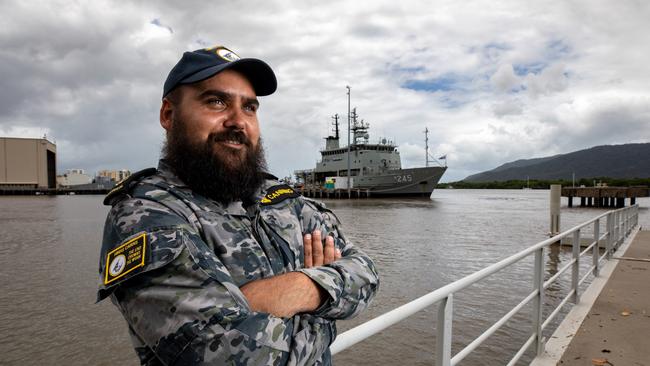 Leading Seaman Boatswains Mate Joseph Canning at HMAS Cairns, QLD. Navy Week is being celebrated at HMAS Cairns this weekend. Picture: Supplied