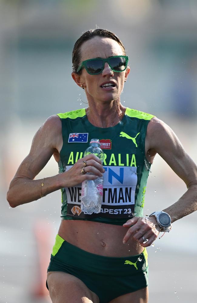 Lisa Weightman in action at the World Championships. Picture: Hannah Peters/Getty Images.