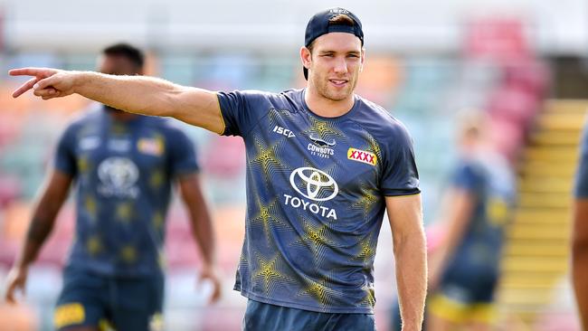 NRL; North Queensland Cowboys pre season training at Townsville Football Stadium. Tom Opacic. Picture: Alix Sweeney