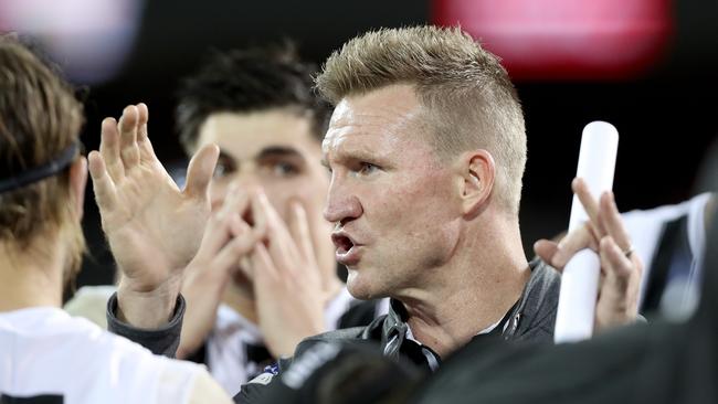 Collingwood coach Nathan Buckley. Picture: Sarah Reed