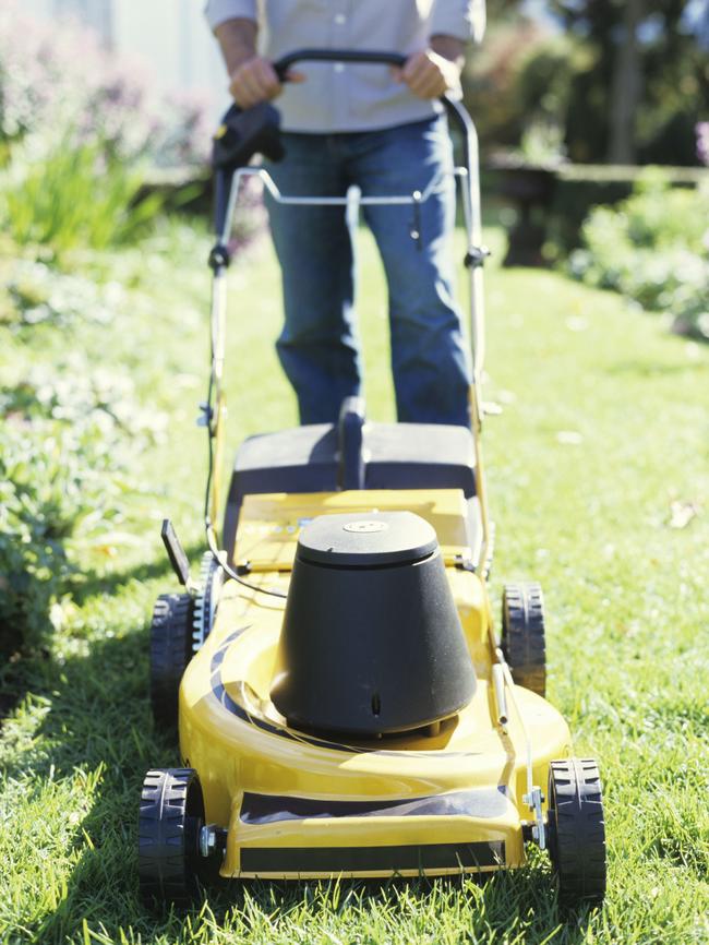 Helping out could be as simple as mowing a lawn.