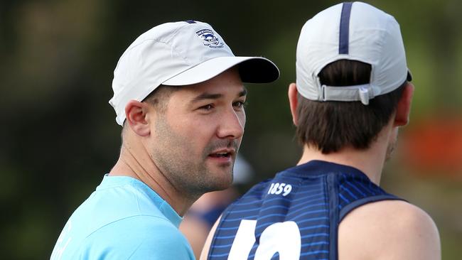 Grigg is now an assistant coach at Geelong. Picture: Alison Wynd