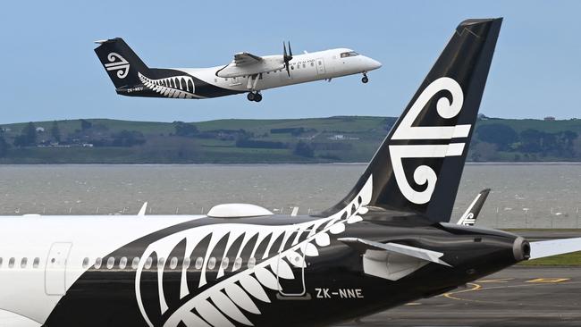 Air New Zealand aircraft at Auckland Airport. Picture: AFP