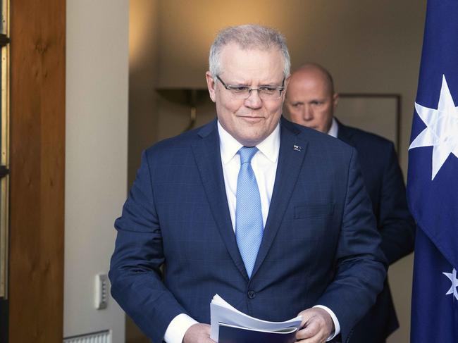 Prime Minister Scott Morrison in Canberra. Picture: NCA NewsWire/Gary Ramage