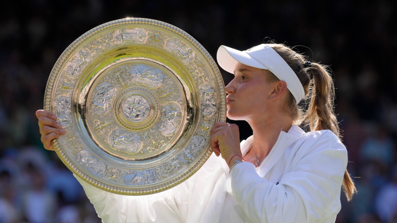 Russian-born Elena Rybakina wins Wimbledon title