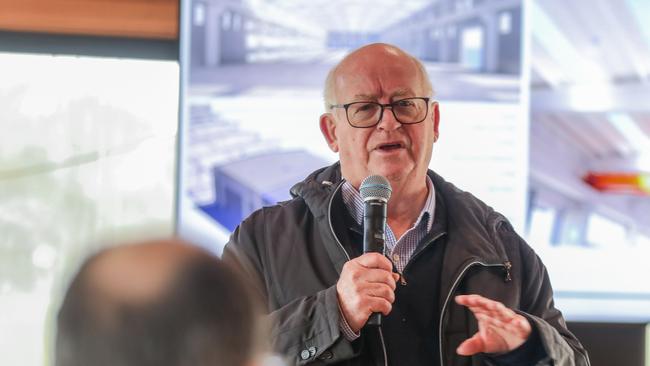 Developer David Marriner talks to stakeholders at the launch of Derwent Seventy 10. Picture: Linda Higginson