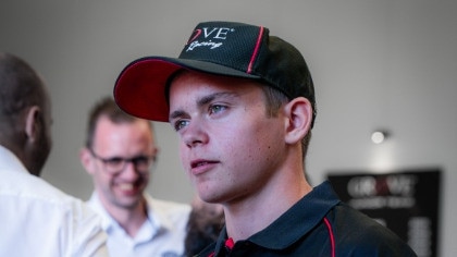 Oscar Targett, 18 is a rising star in the auto racing world and represents Grove Racing. Picture: Supplied.