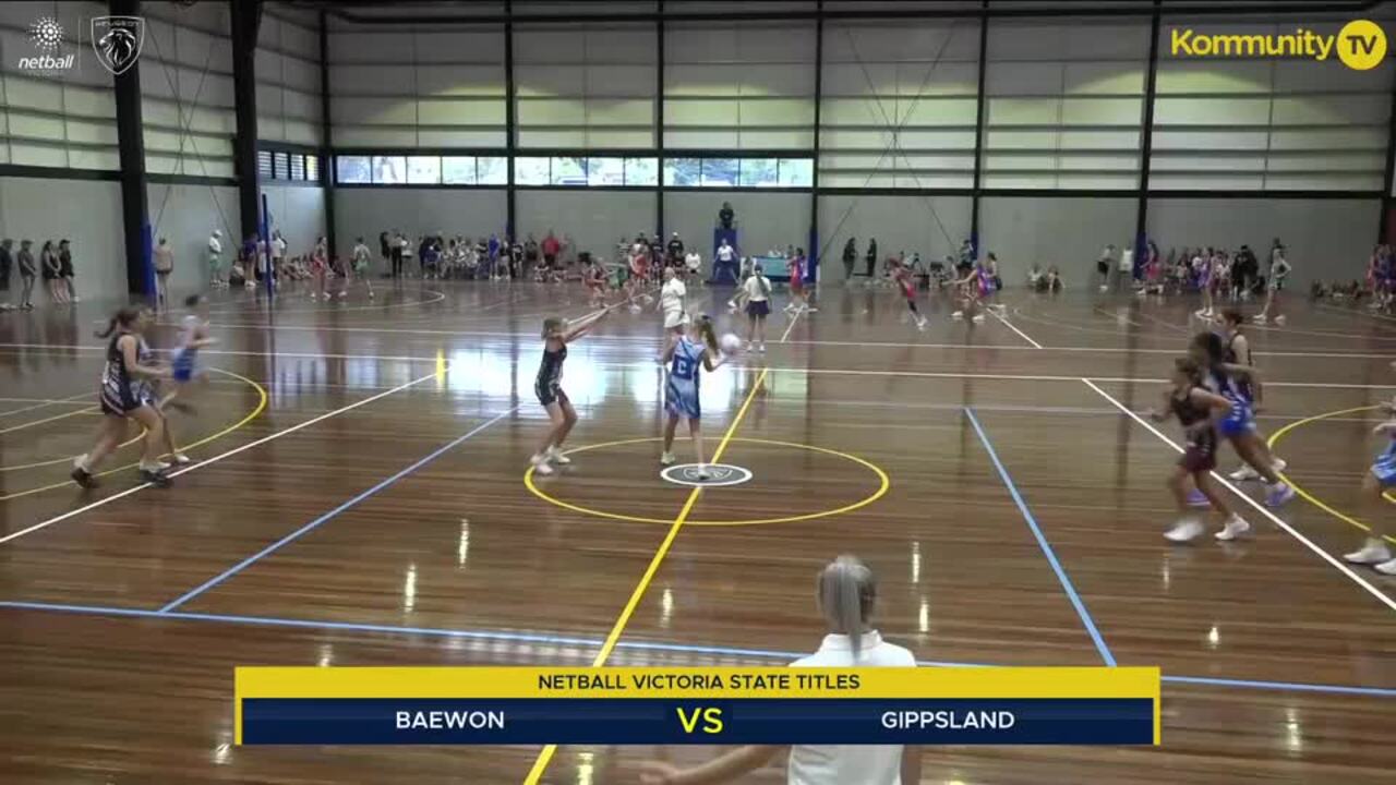 Replay: Barwon v Gippsland (15&U) - 2025 Netball Victoria State Titles Day 2